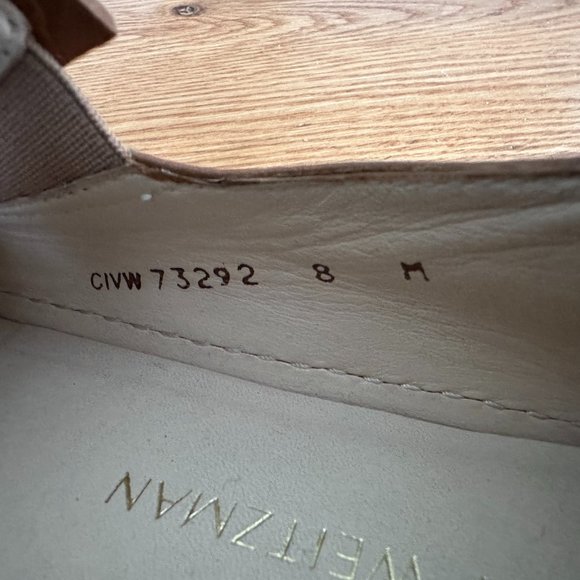 Brown Leather Stuart Weitzman Slip-On Sneakers (8) - Picture 5 of 5